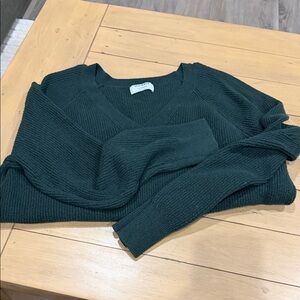 Old Navy Forest Green V-Neck Sweater